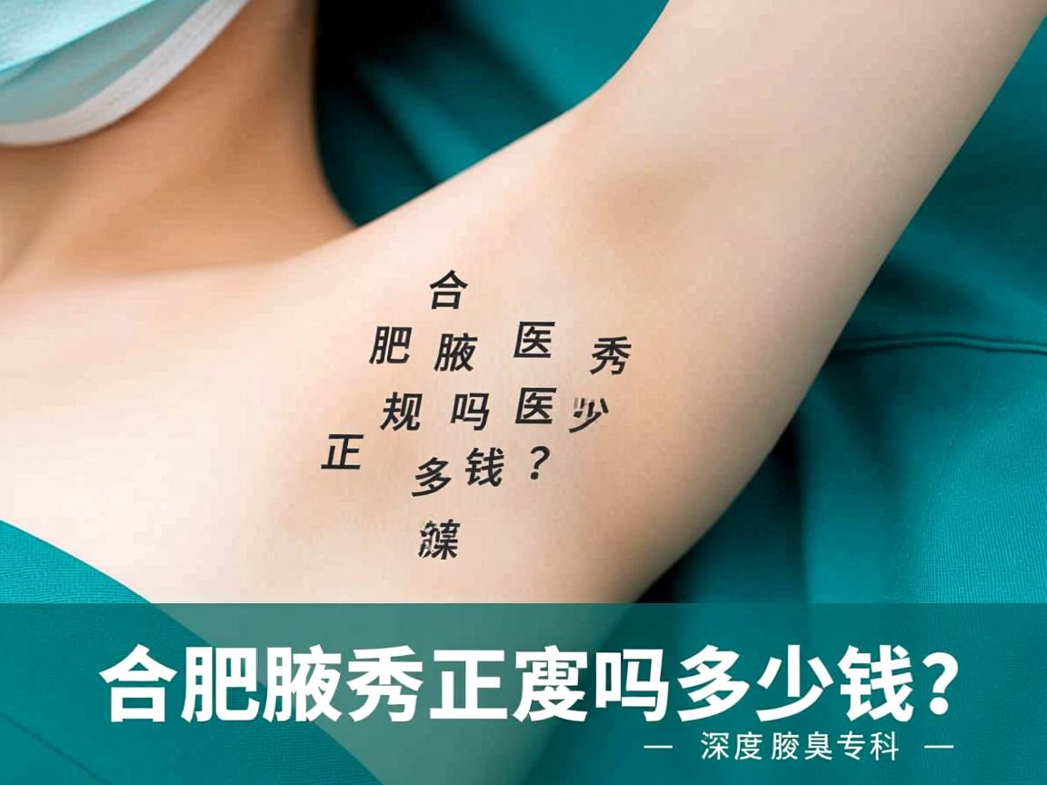 合肥腋秀医院正规吗多少钱?深度解析合肥腋秀腋臭专科 合肥腋秀医院正规吗多少钱?深度解析合肥腋秀腋臭专科