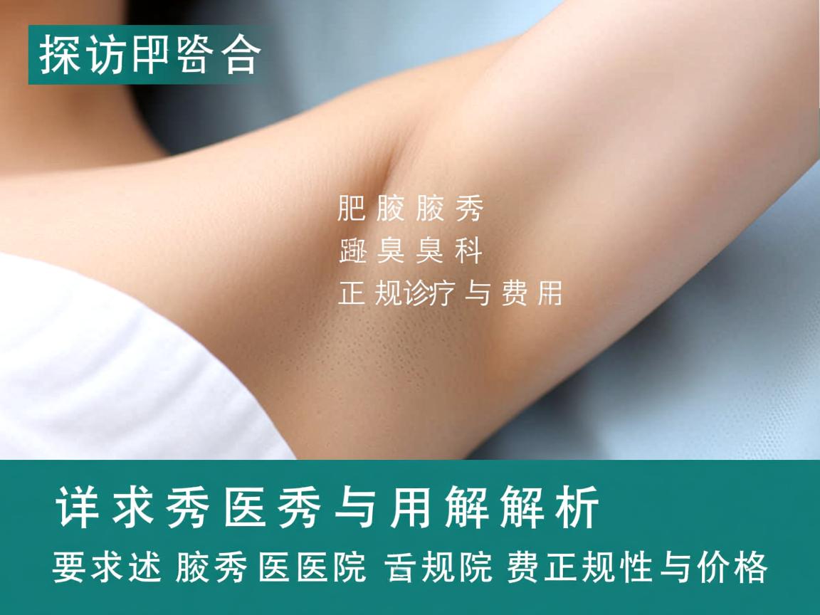 探访合肥腋秀腋臭专科,正规诊疗与费用解析,详述腋秀医院正规性与价格 探访合肥腋秀腋臭专科,正规诊疗与费用解析,详述腋秀医院正规性与价格