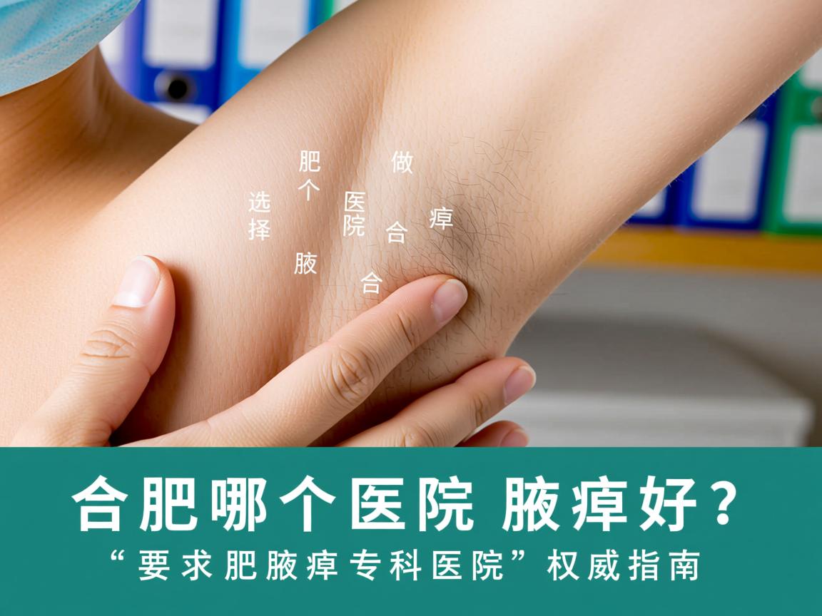 合肥哪个医院做腋臭好？选择合肥腋臭专科医院的权威指南