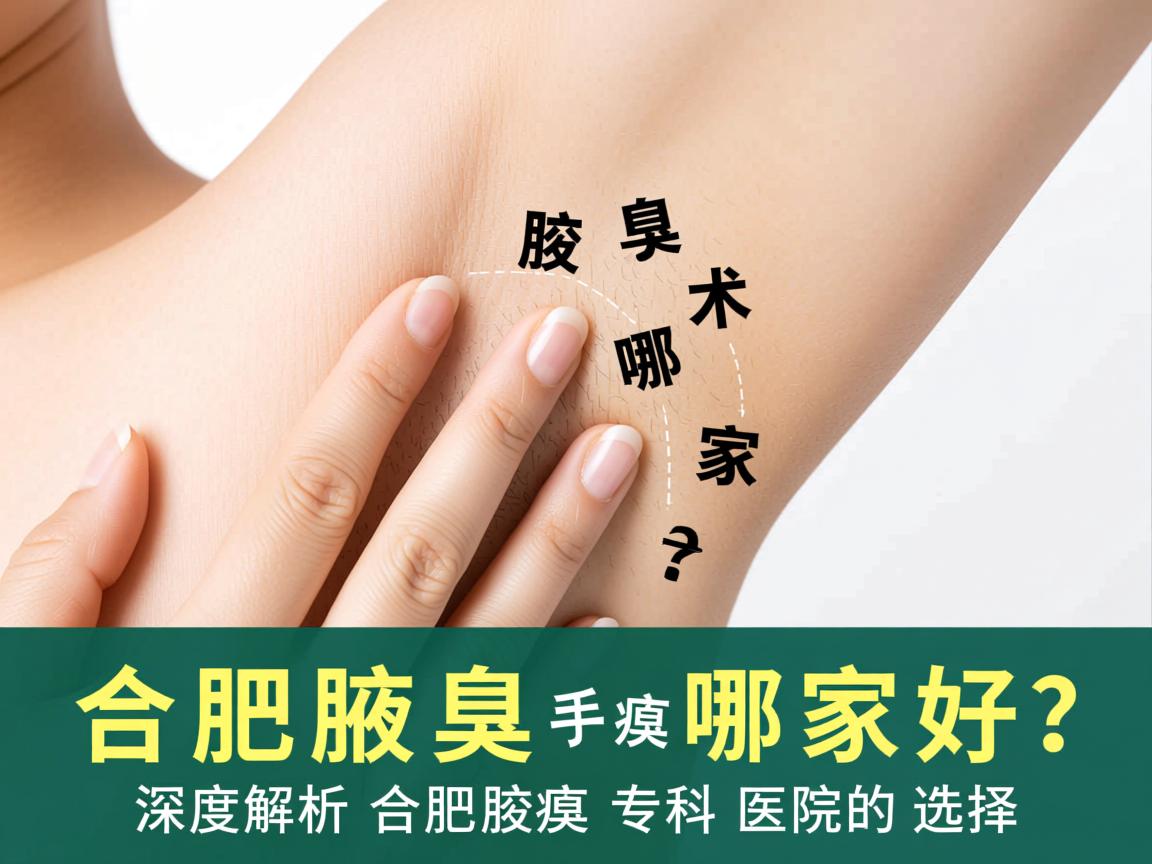 合肥腋臭手术哪家好？深度解析合肥腋臭专科医院的选择