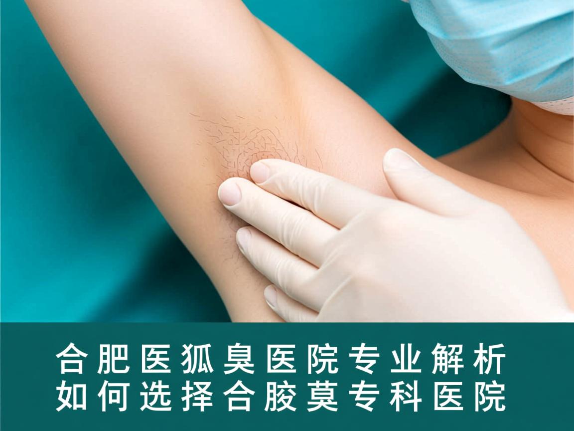 合肥医狐臭医院专业解析，如何选择合肥腋臭专科医院