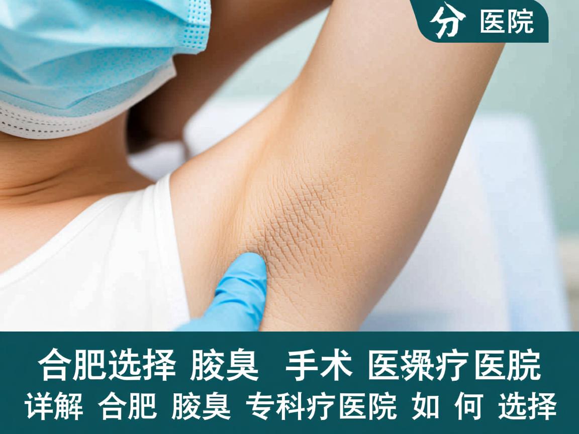在合肥选择腋臭手术医院，详解合肥腋臭专科医院如何选择