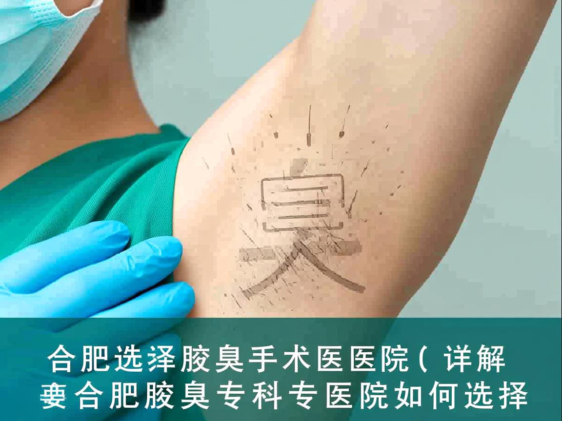在合肥选择腋臭手术医院，详解合肥腋臭专科医院如何选择