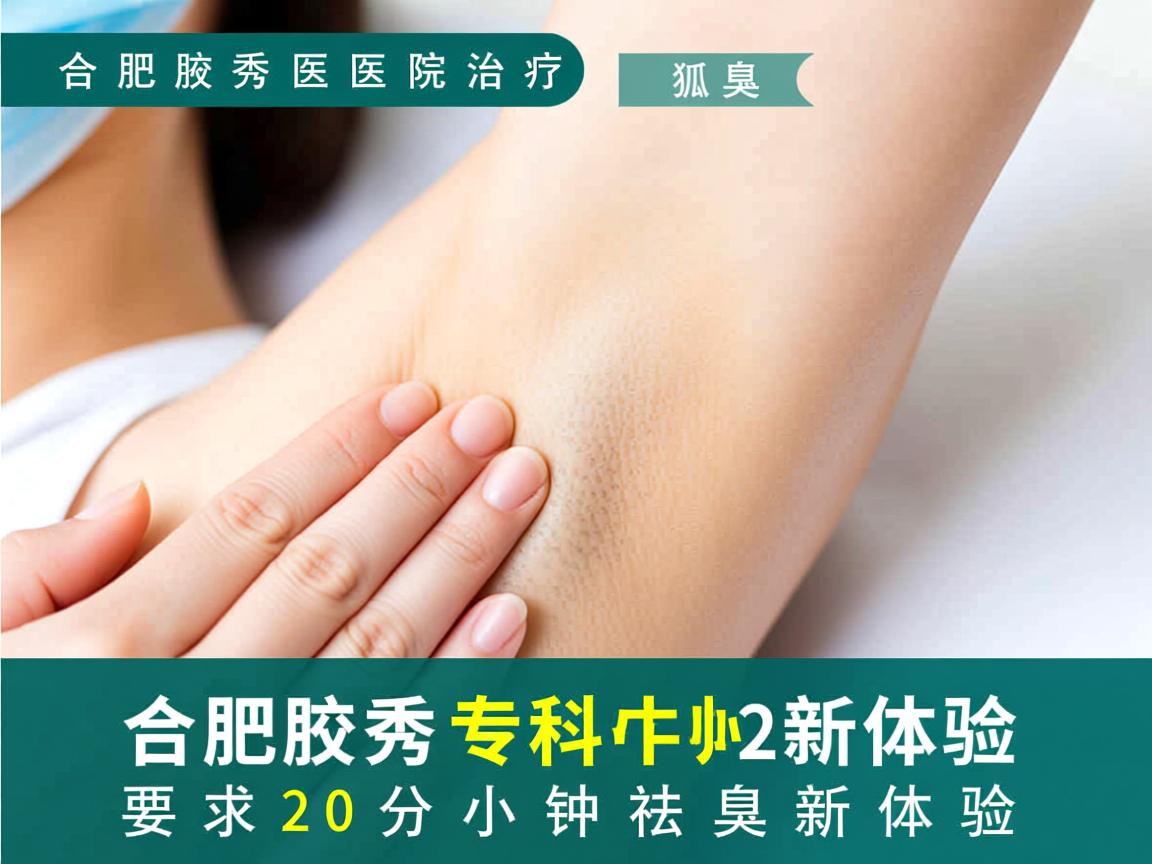 合肥腋秀医院治疗狐臭 合肥腋秀专科20分钟祛臭新体验
