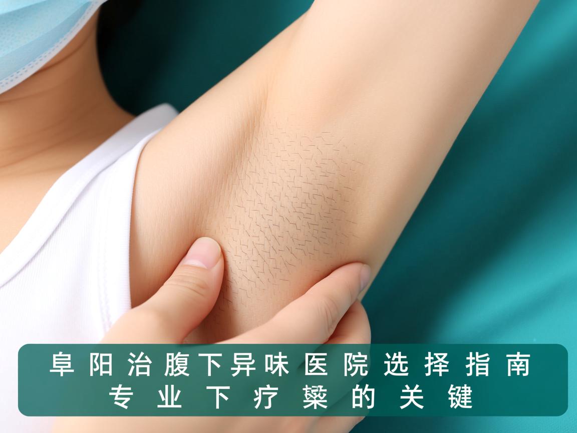 阜阳治疗腋下异味医院选择指南，专业诊疗腋下异味的关键