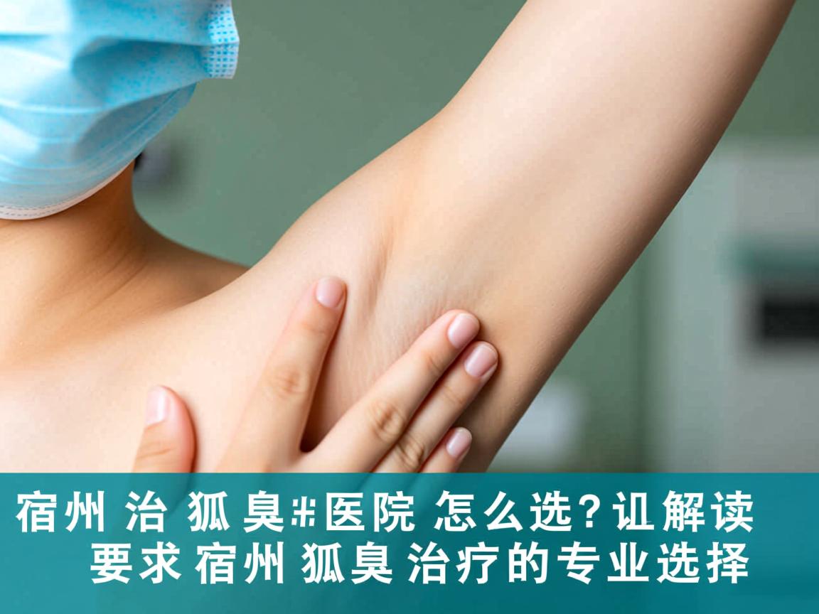 宿州治狐臭医院怎么选？解读宿州狐臭治疗的专业选择