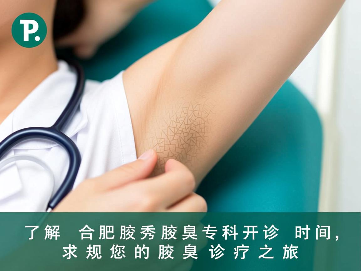 了解合肥腋秀腋臭专科开诊时间，规划您的腋臭诊疗之旅