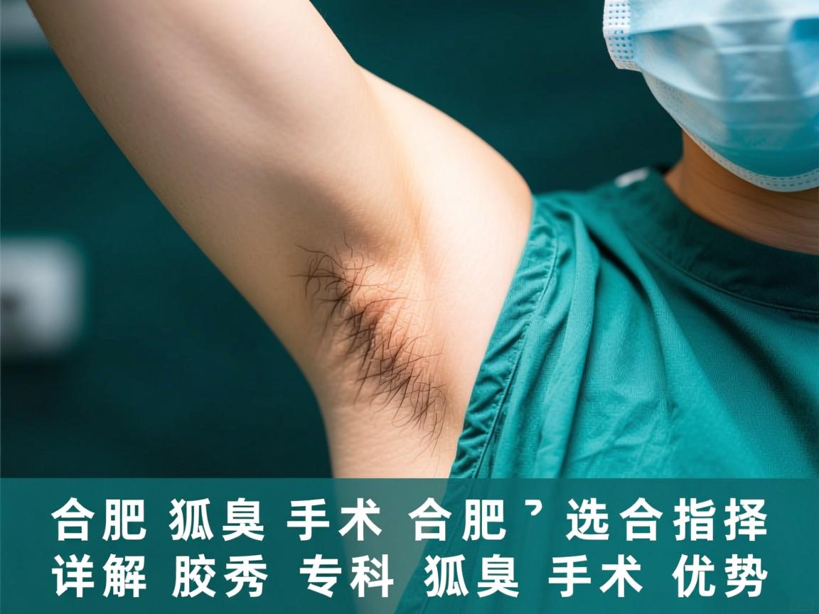 合肥狐臭手术选择指南，详解合肥腋秀专科狐臭手术优势