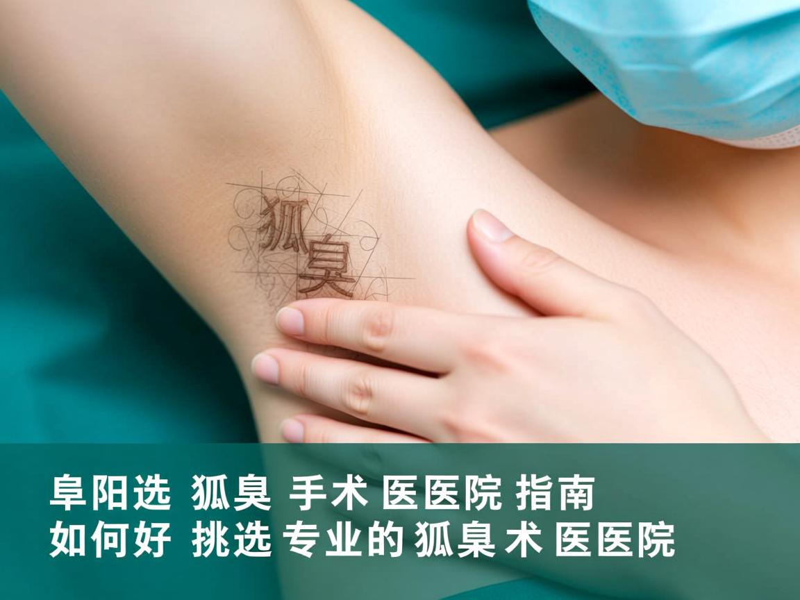 阜阳选择狐臭手术医院指南，如何挑选专业的狐臭术医院
