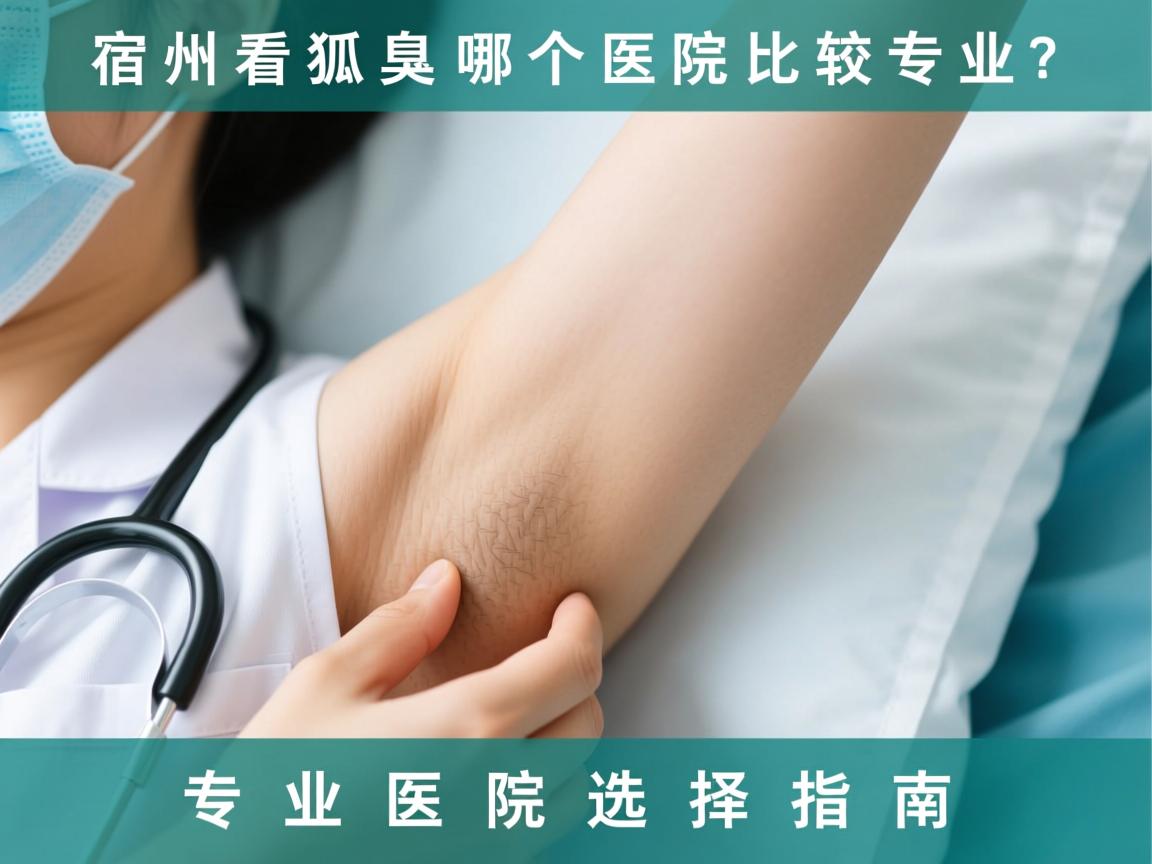 宿州看狐臭哪个医院比较专业？专业医院选择指南