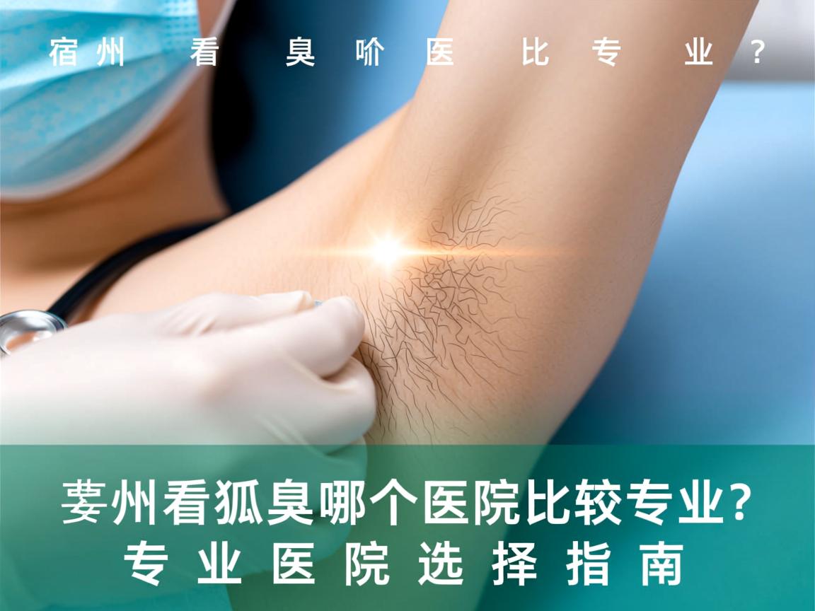 宿州看狐臭哪个医院比较专业？专业医院选择指南