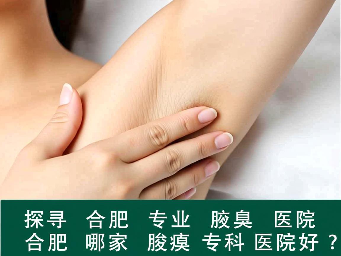 探寻合肥专业腋臭医院，合肥哪家腋臭专科医院好？