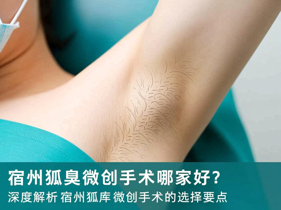 宿州狐臭微创手术哪家好？深度解析宿州狐臭微创手术的选择要点