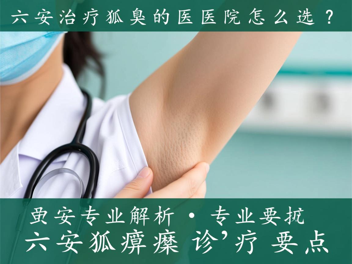 六安治疗狐臭的医院怎么选？专业解析六安狐臭诊疗要点
