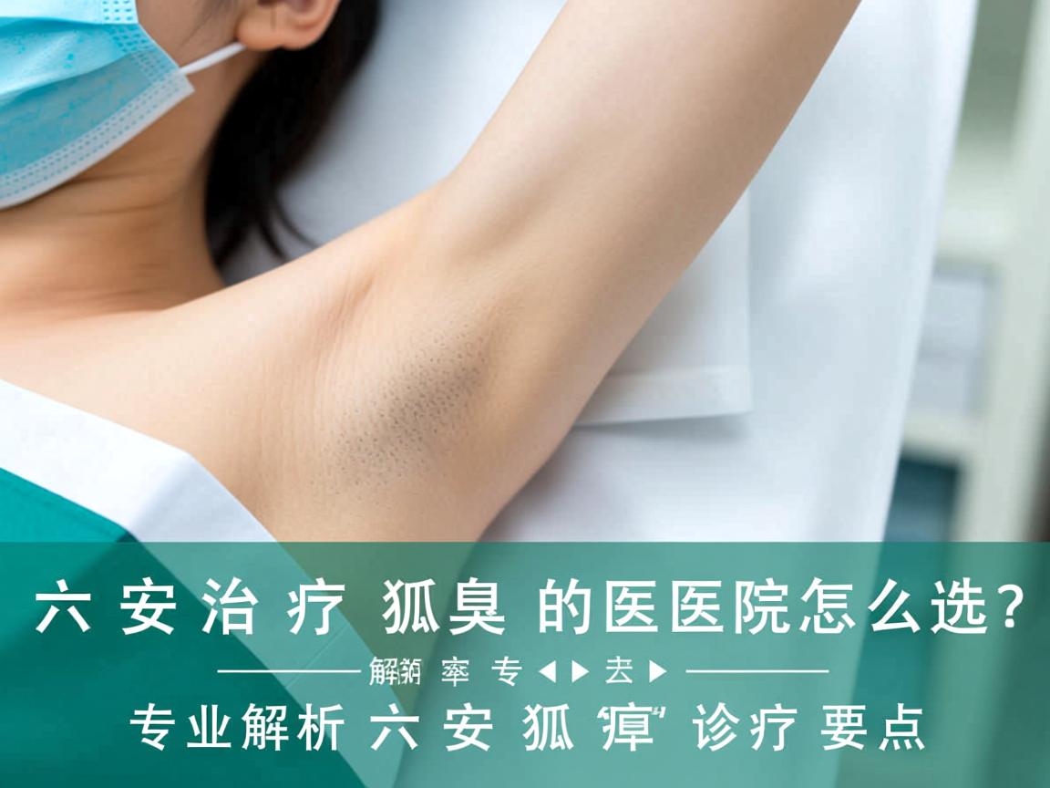六安治疗狐臭的医院怎么选？专业解析六安狐臭诊疗要点