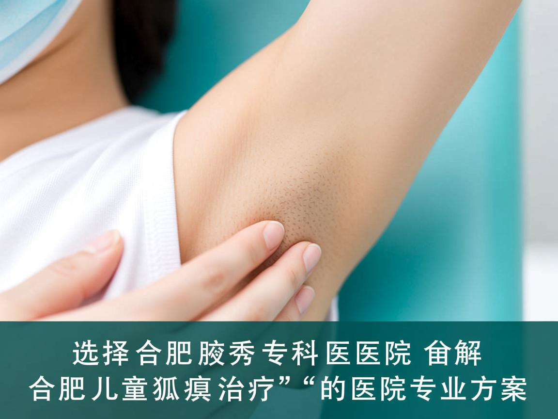选择合肥腋秀专科医院，解析合肥儿童狐臭治疗的医院专业方案