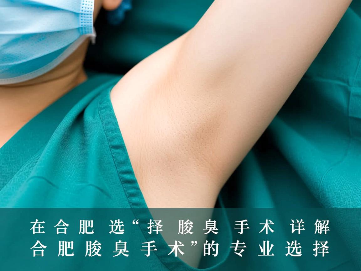 在合肥选择腋臭手术，详解合肥腋臭手术的专业选择
