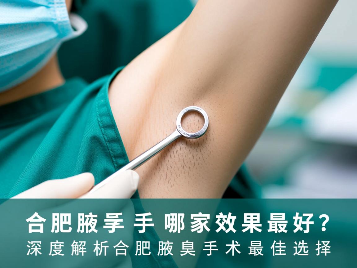 合肥腋臭手术哪家效果最好？深度解析合肥腋臭手术最佳选择