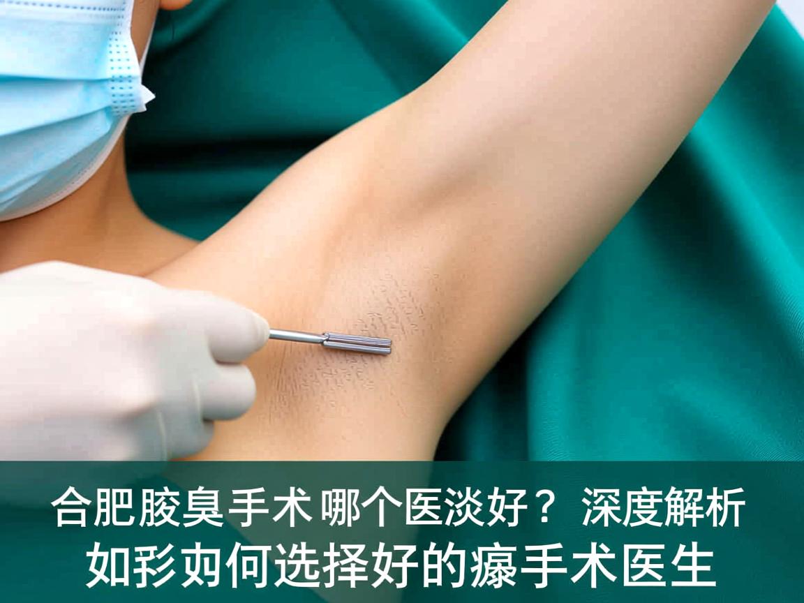 合肥腋臭手术哪个医生好？深度解析如何选择好的腋臭手术医生