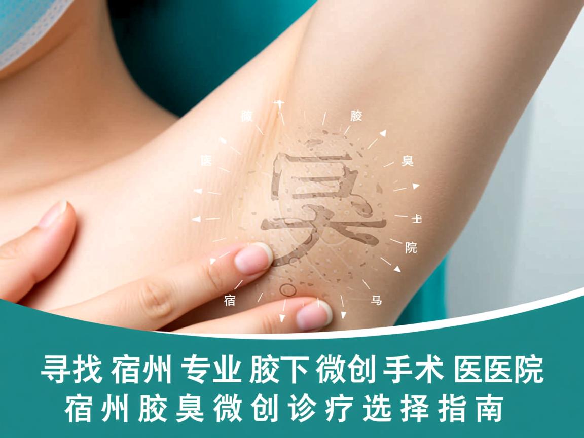 寻找宿州专业腋下微创手术医院，宿州腋臭微创诊疗选择指南