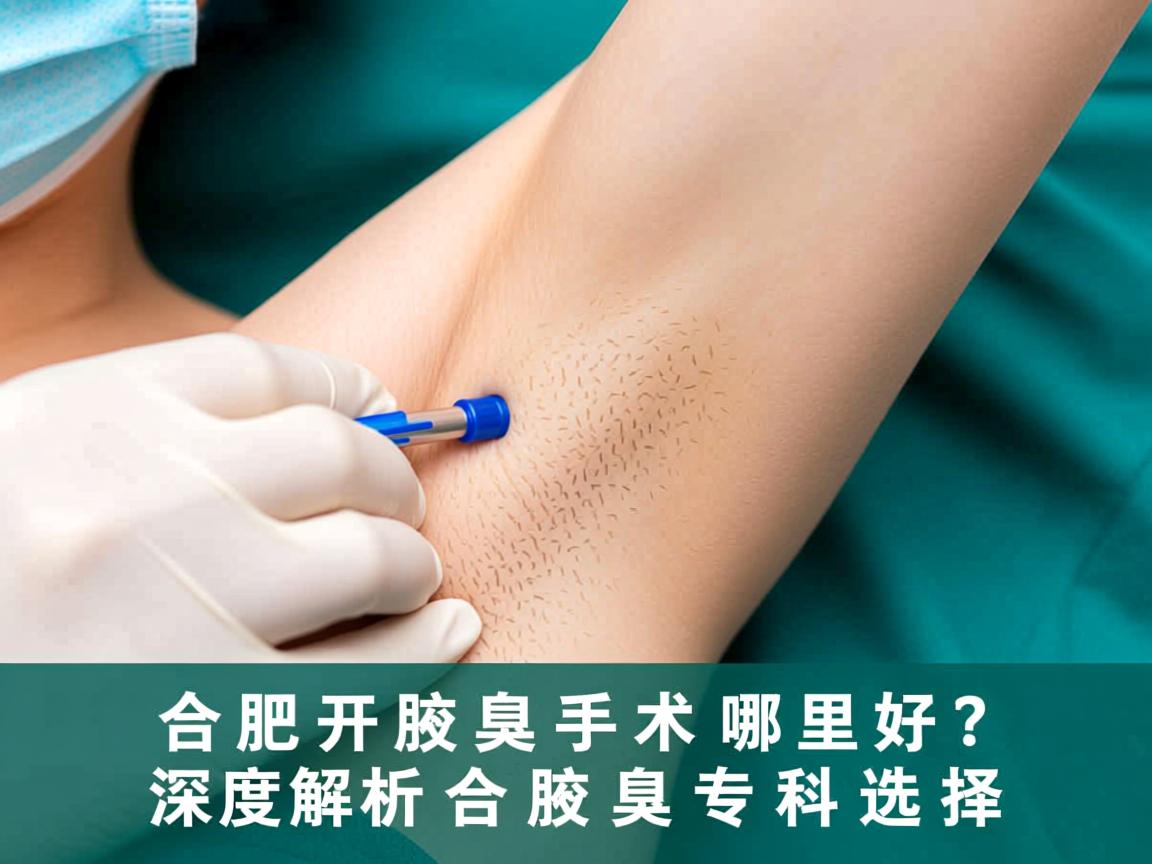 合肥开腋臭手术哪里好？深度解析合肥腋臭专科选择