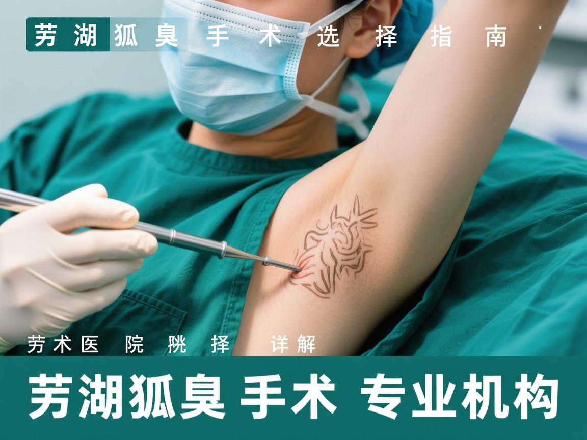 芜湖狐臭手术医院选择指南，详解芜湖狐臭手术专业机构