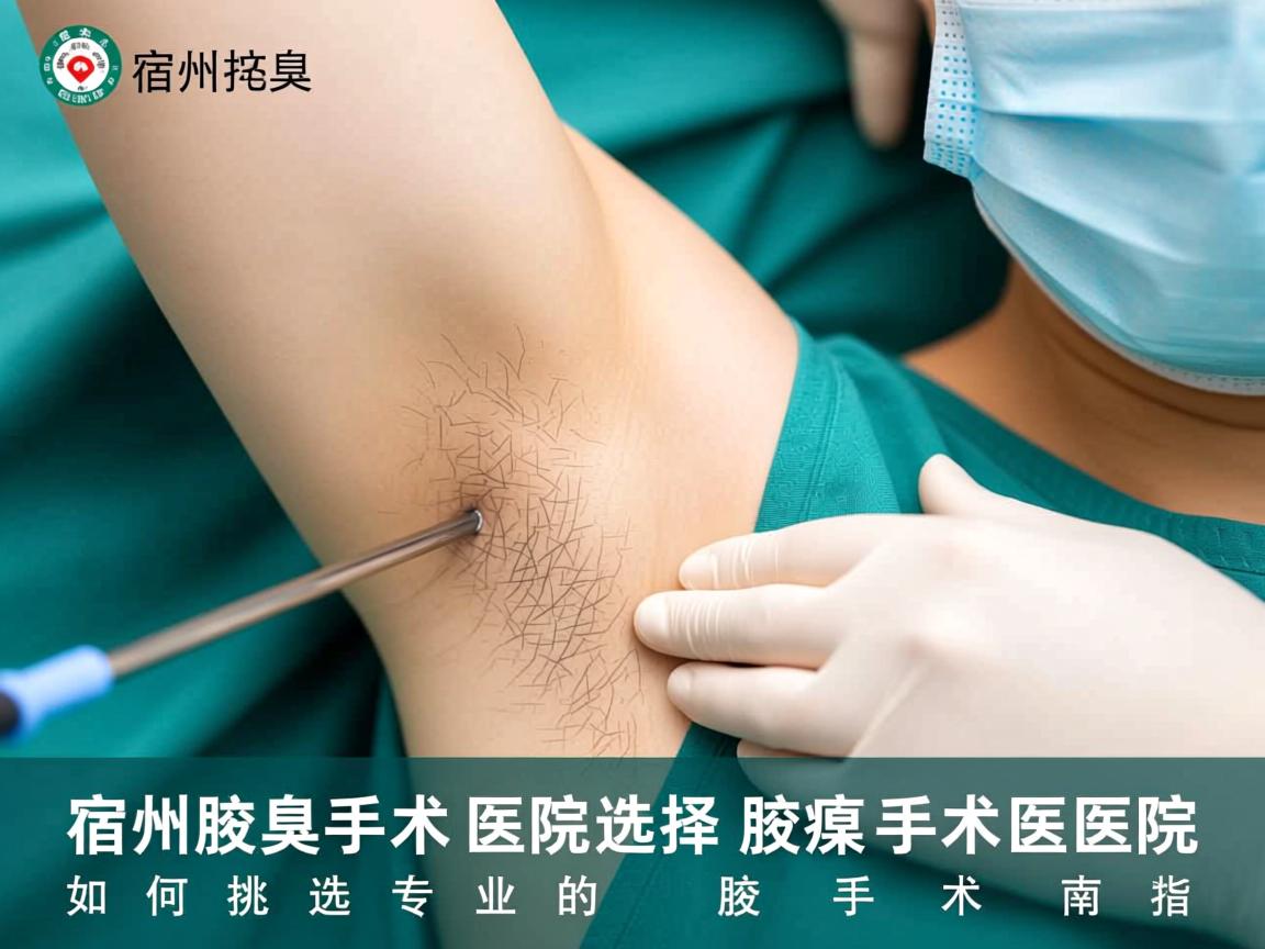 宿州腋臭手术医院选择指南，如何挑选专业的腋臭手术医院