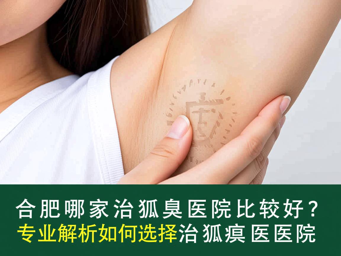 合肥哪家治狐臭医院比较好？专业解析如何选择治狐臭医院