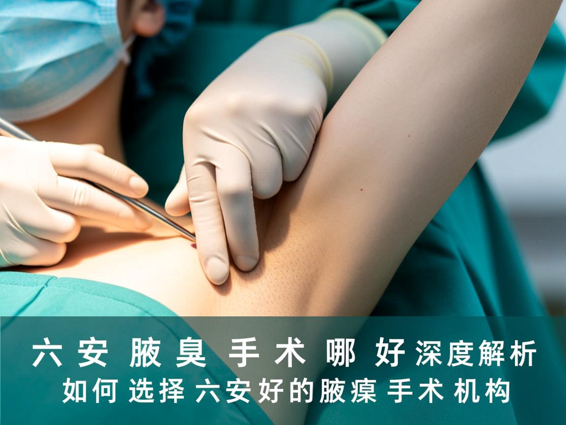 六安腋臭手术哪家好？深度解析如何选择六安好的腋臭手术机构