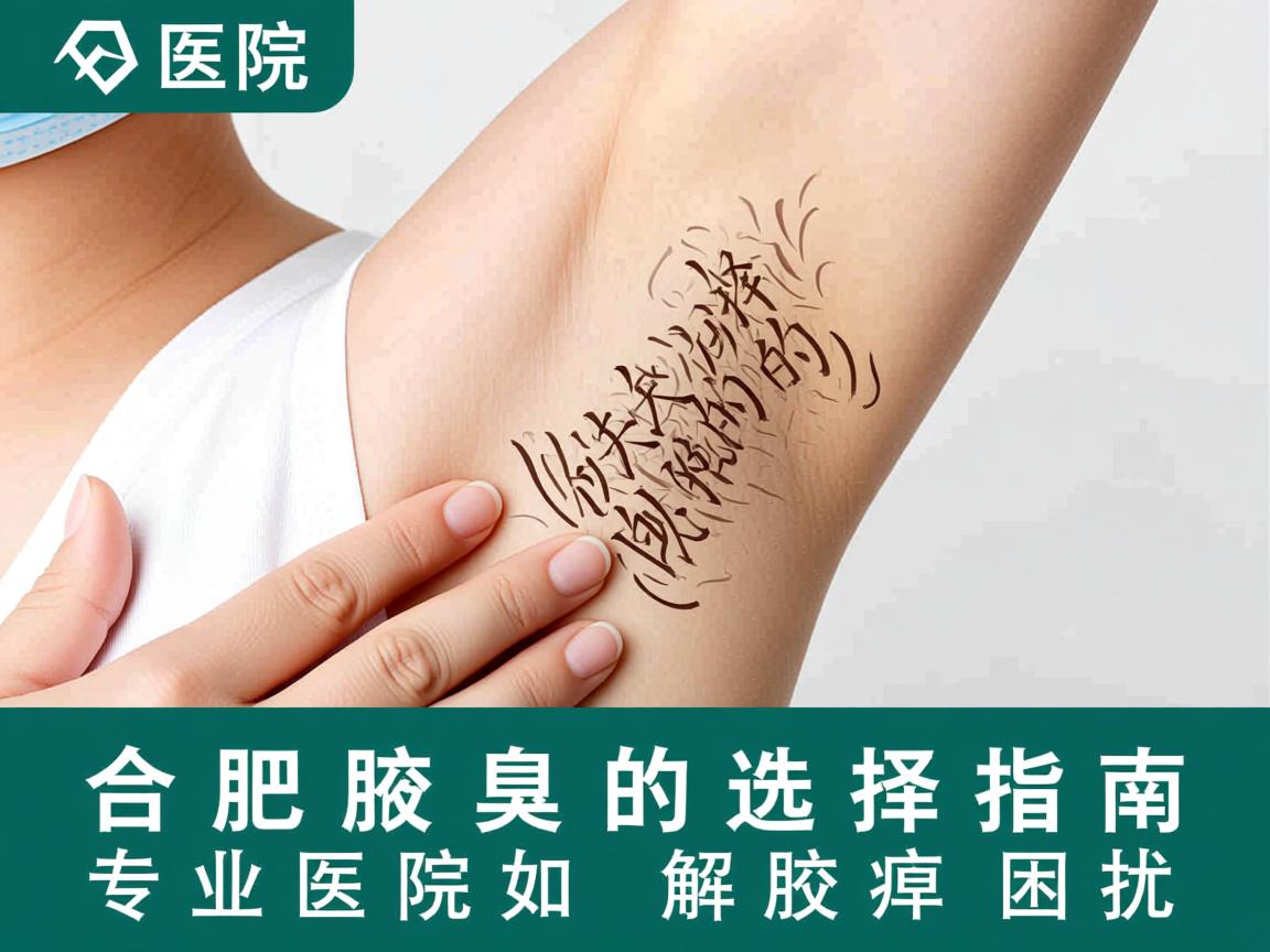 合肥去腋臭的医院选择指南，专业医院如何解决腋臭困扰