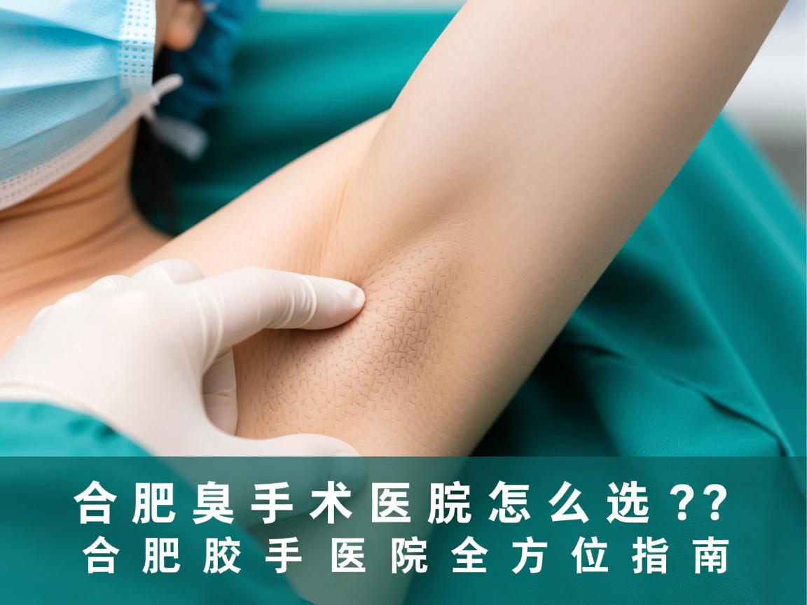 合肥腋臭手术医院怎么选？合肥腋臭手术医院全方位指南