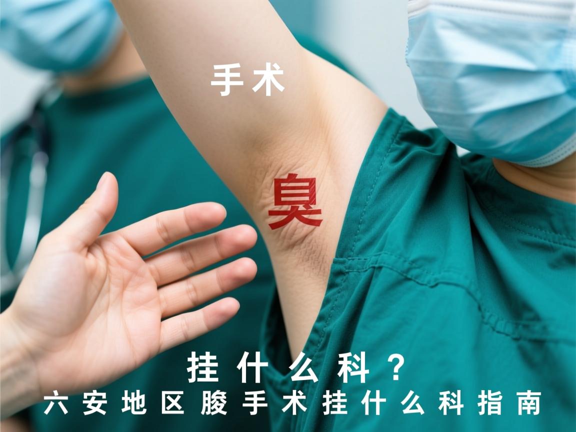 腋臭手术挂什么科？六安地区腋臭手术挂什么科指南