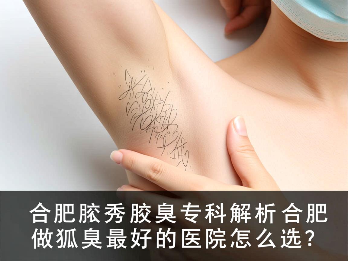 合肥腋秀腋臭专科解析，合肥做狐臭最好的医院怎么选？