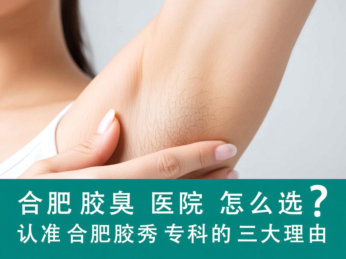 合肥腋臭医院怎么选？认准合肥腋秀专科的三大理由