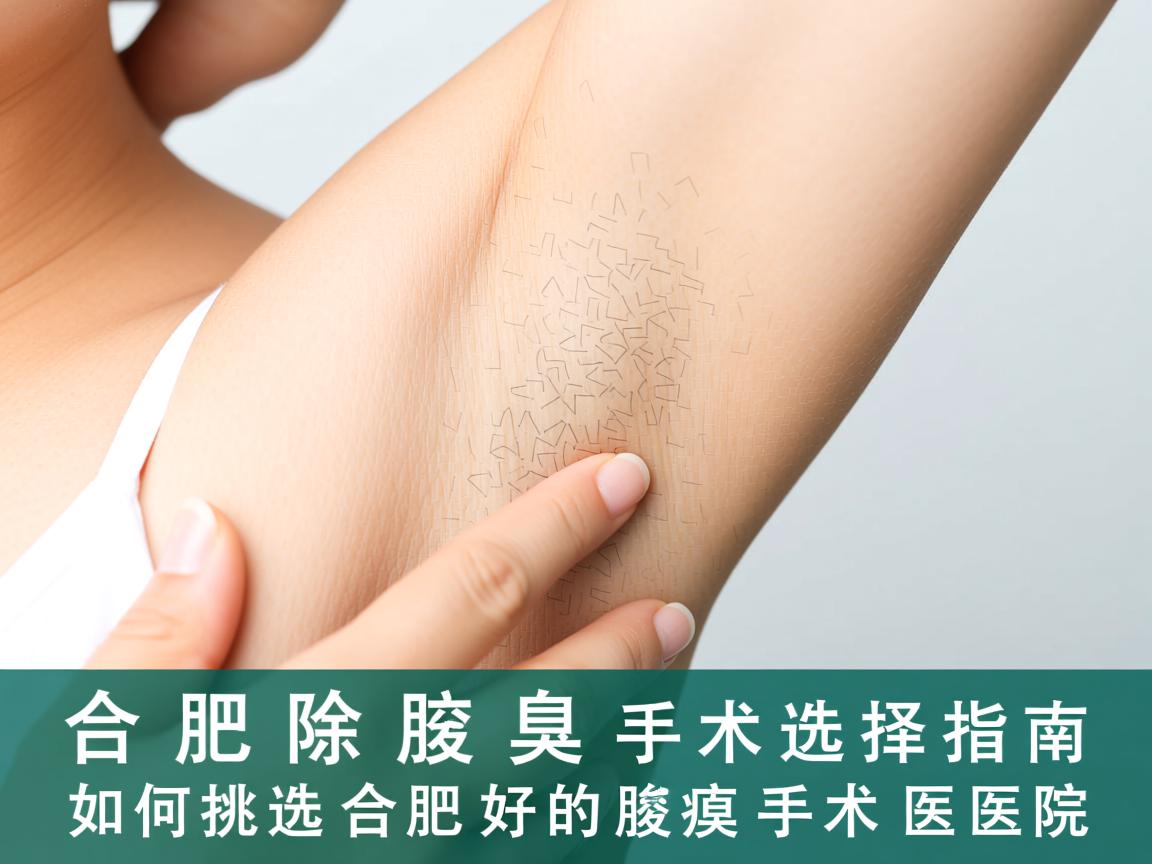 合肥除腋臭手术选择指南，如何挑选合肥好的腋臭手术医院