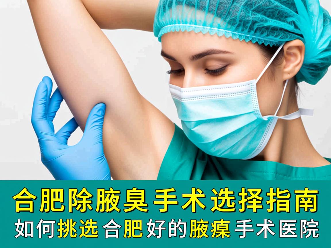 合肥除腋臭手术选择指南，如何挑选合肥好的腋臭手术医院
