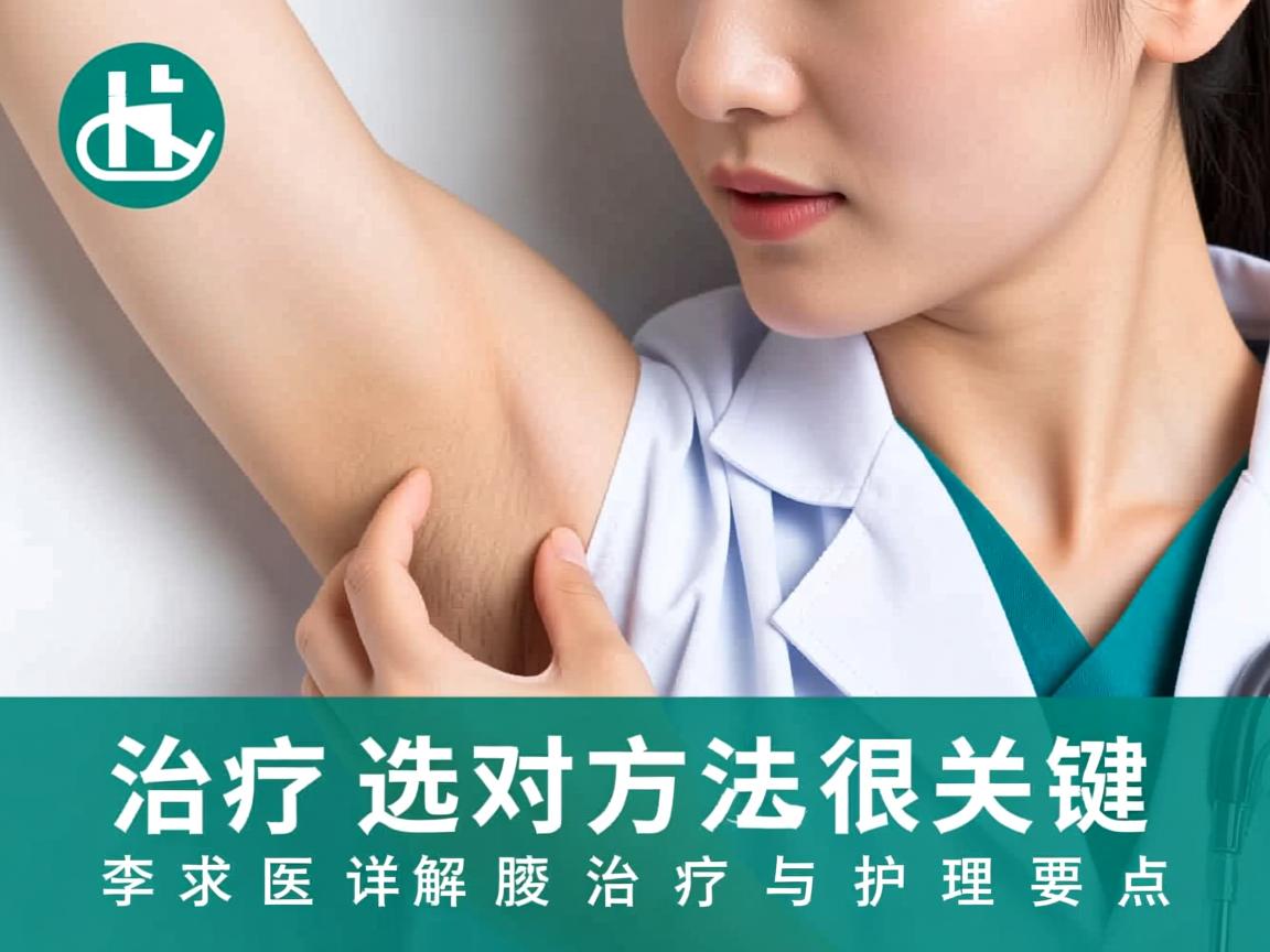 腋臭治疗选对方法很关键，李茹医生详解腋臭治疗与护理要点
