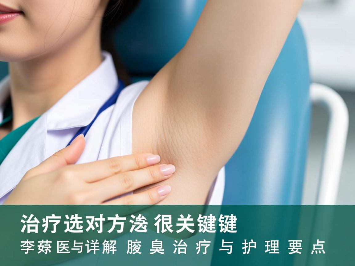 腋臭治疗选对方法很关键，李茹医生详解腋臭治疗与护理要点