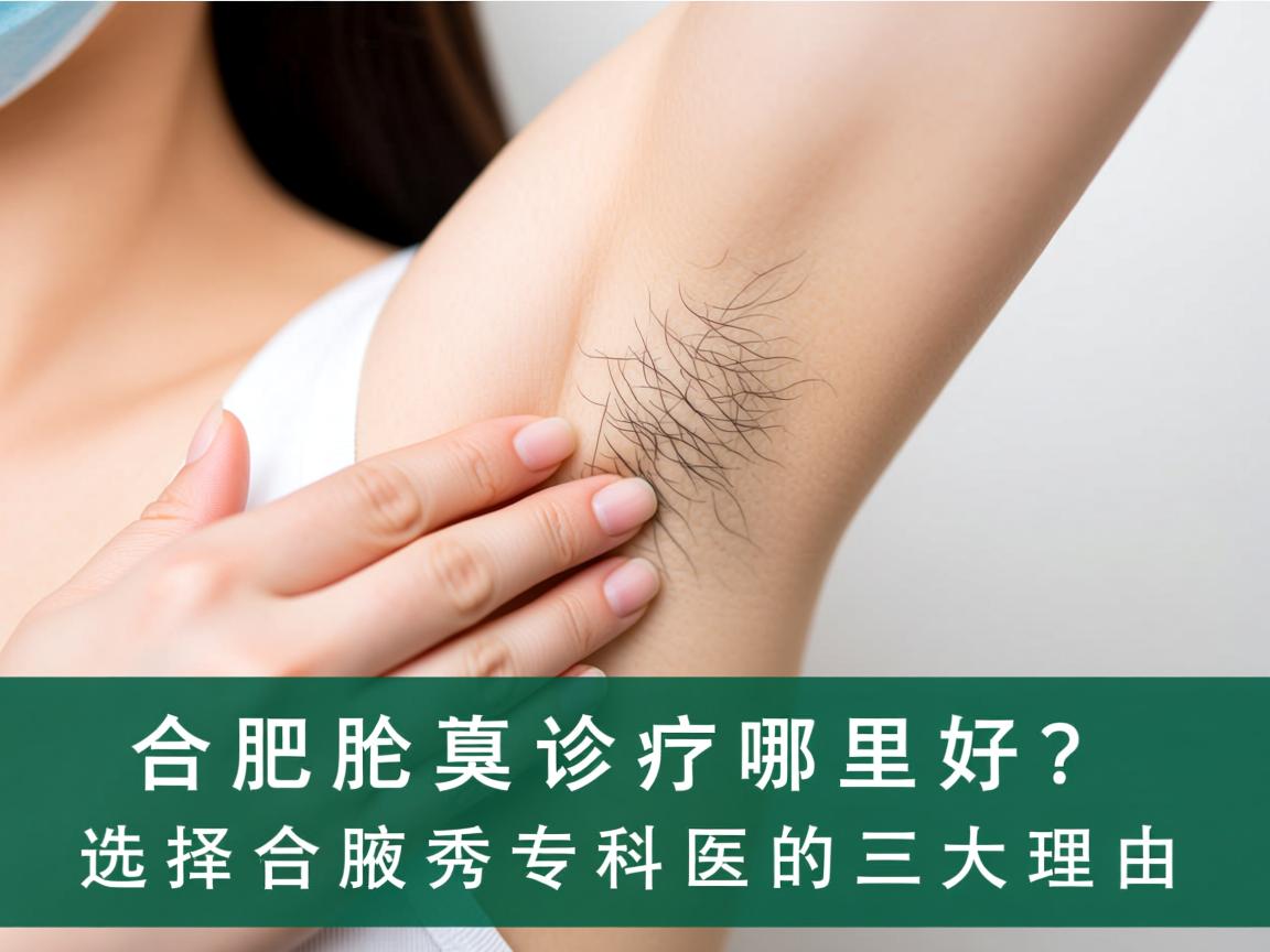 合肥腋臭诊疗哪里好？选择合肥腋秀专科的三大理由