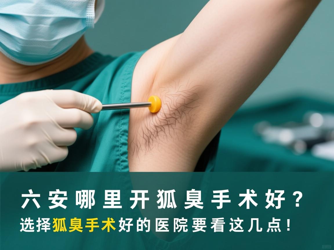 六安哪里开狐臭手术好？选择狐臭手术好的医院要看这几点！