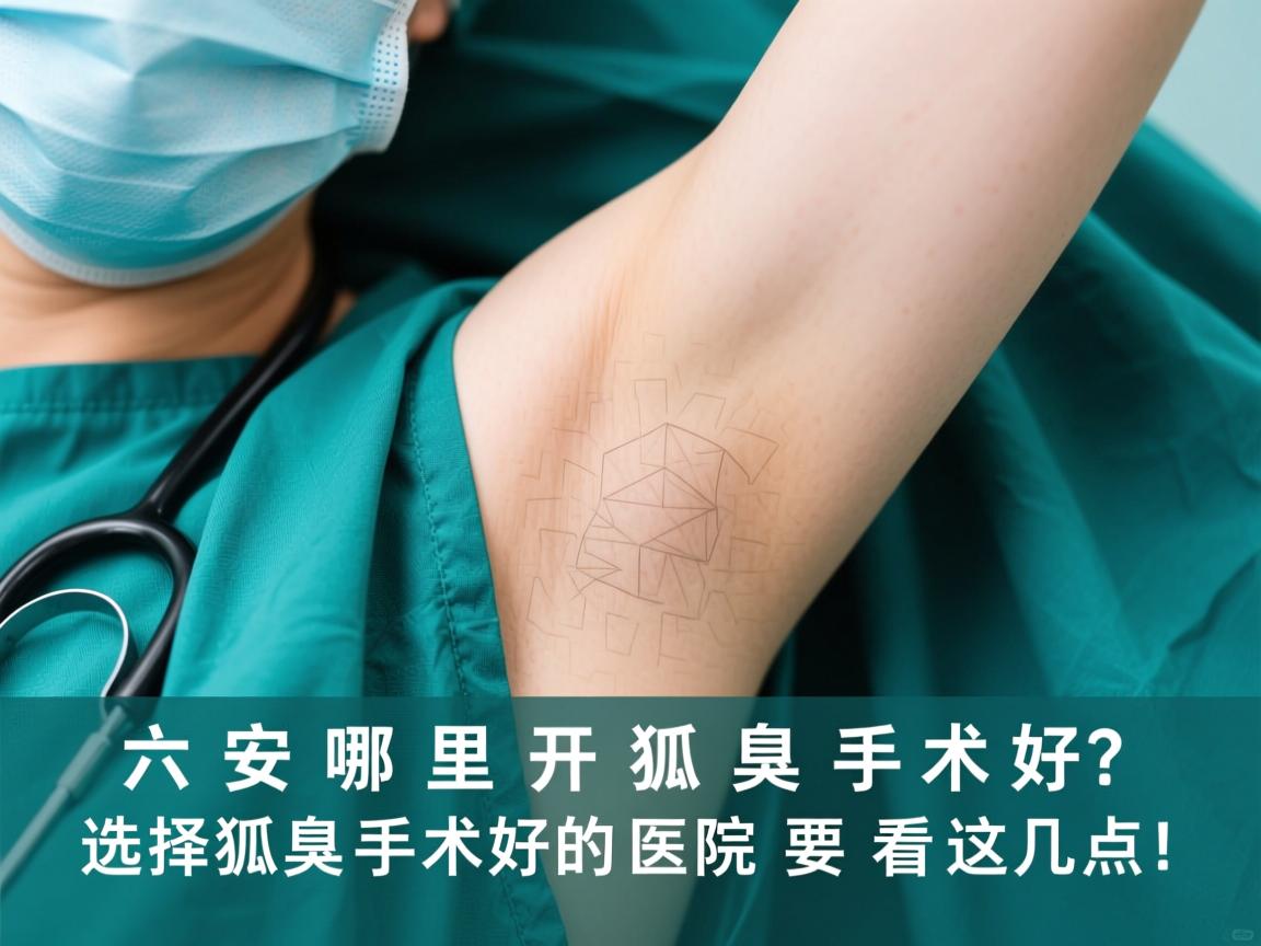 六安哪里开狐臭手术好？选择狐臭手术好的医院要看这几点！