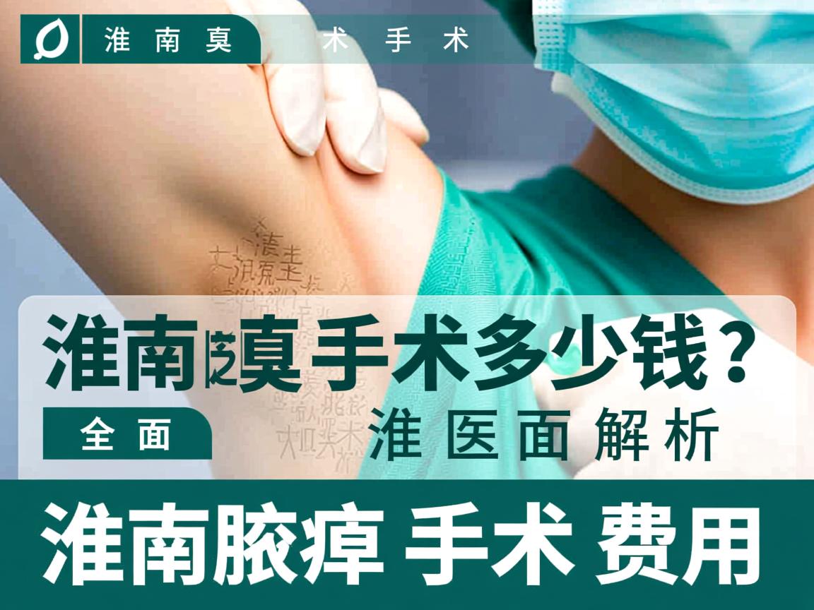 淮南腋臭手术多少钱？全面解析淮南腋臭手术费用
