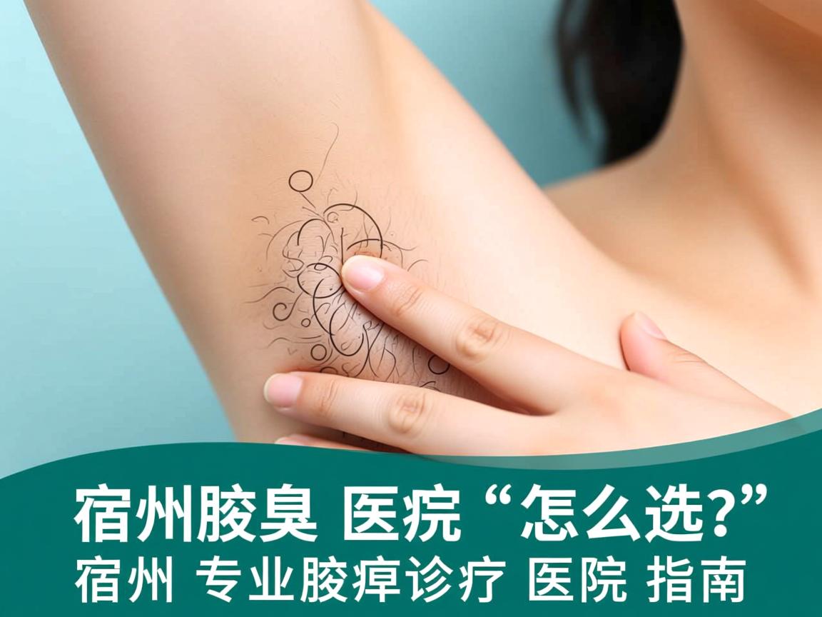 宿州腋臭医院怎么选？宿州专业腋臭诊疗医院指南