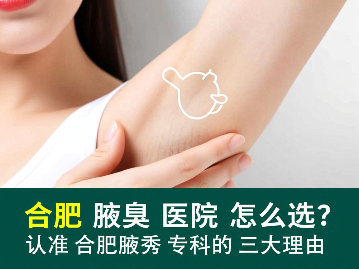 合肥腋臭医院怎么选？认准合肥腋秀专科的三大理由