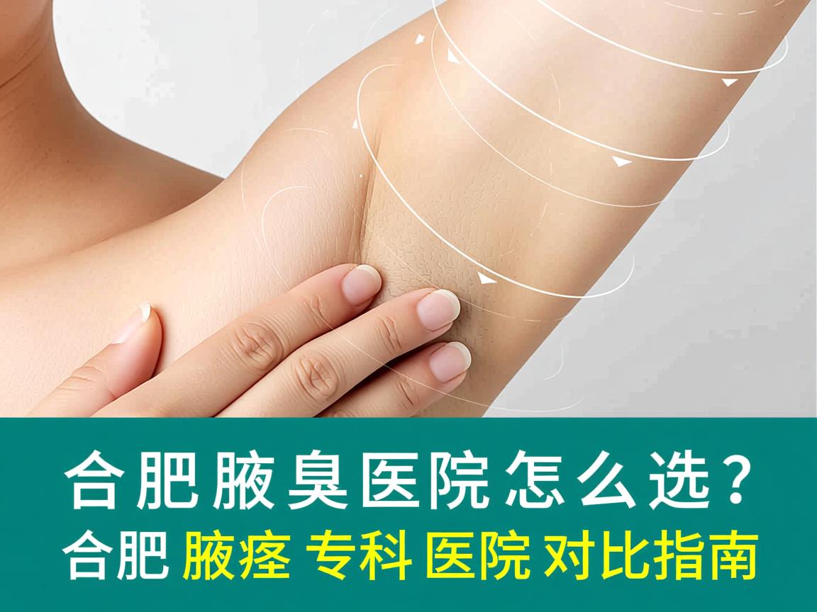 合肥腋臭医院怎么选？合肥腋臭专科医院对比指南