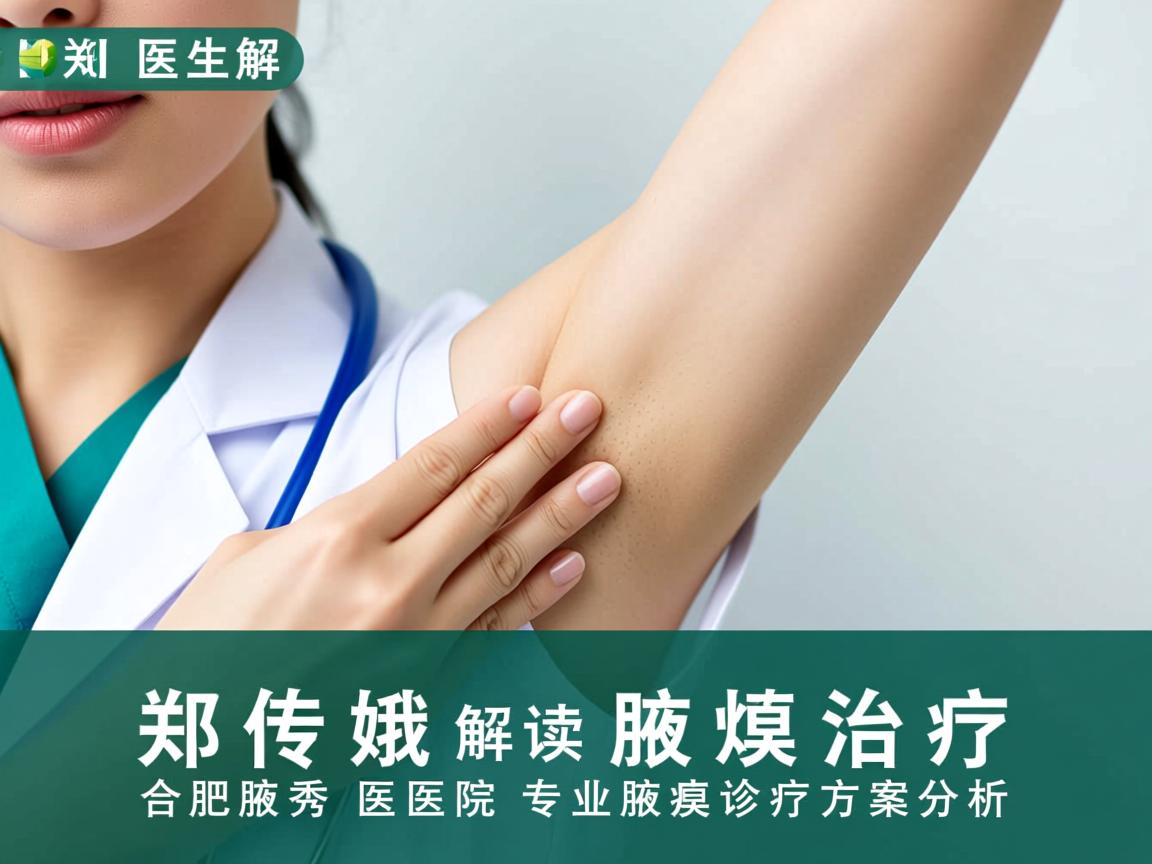 郑传娥医生解读腋臭治疗，合肥腋秀医院专业腋臭诊疗方案分析
