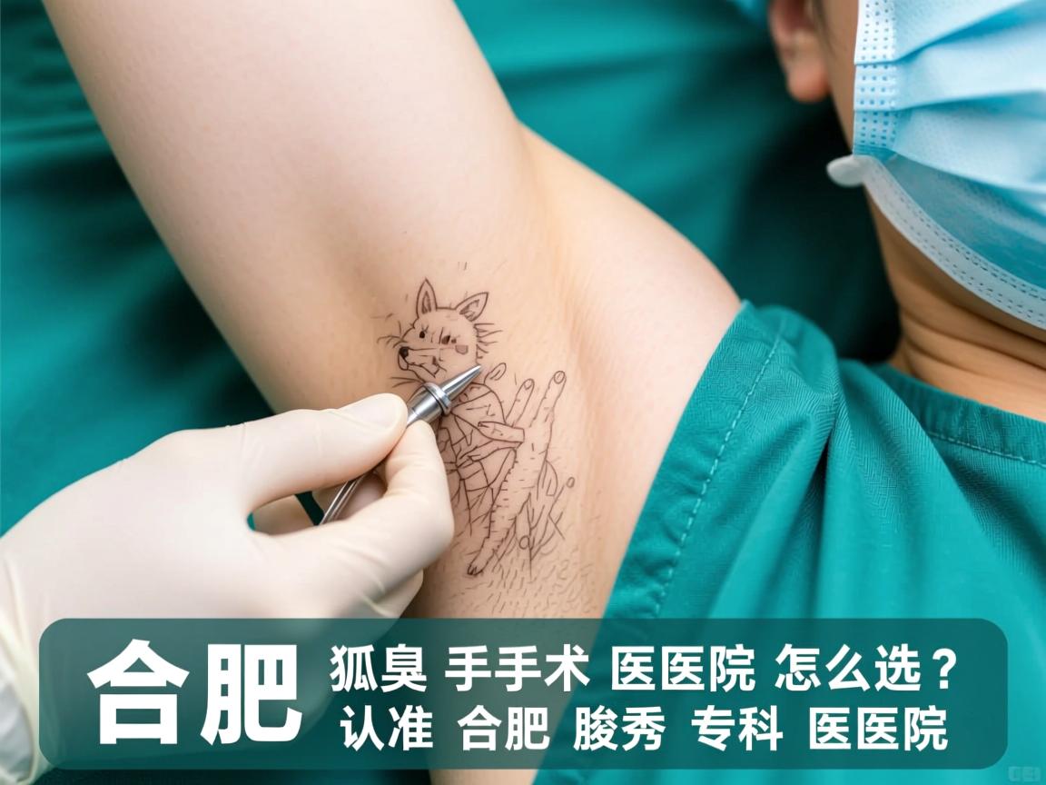 合肥狐臭手术医院怎么选？认准合肥腋秀专科医院