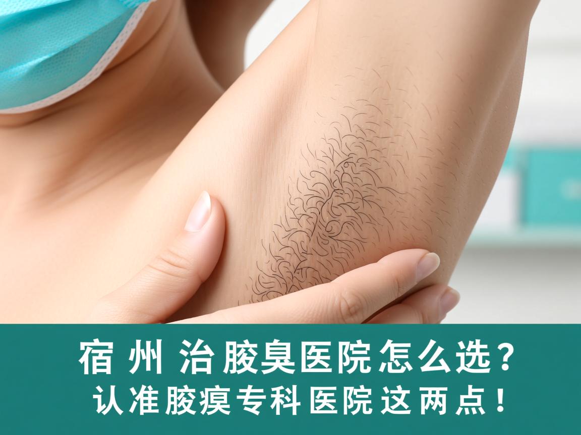 宿州治腋臭医院怎么选？认准腋臭专科医院这两点！