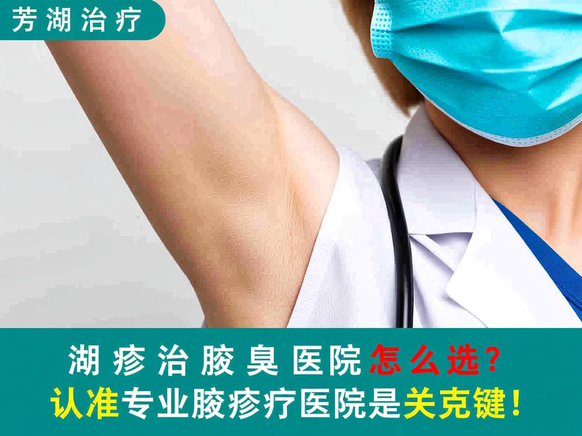 芜湖治疗腋臭医院怎么选？认准专业腋臭诊疗医院是关键！