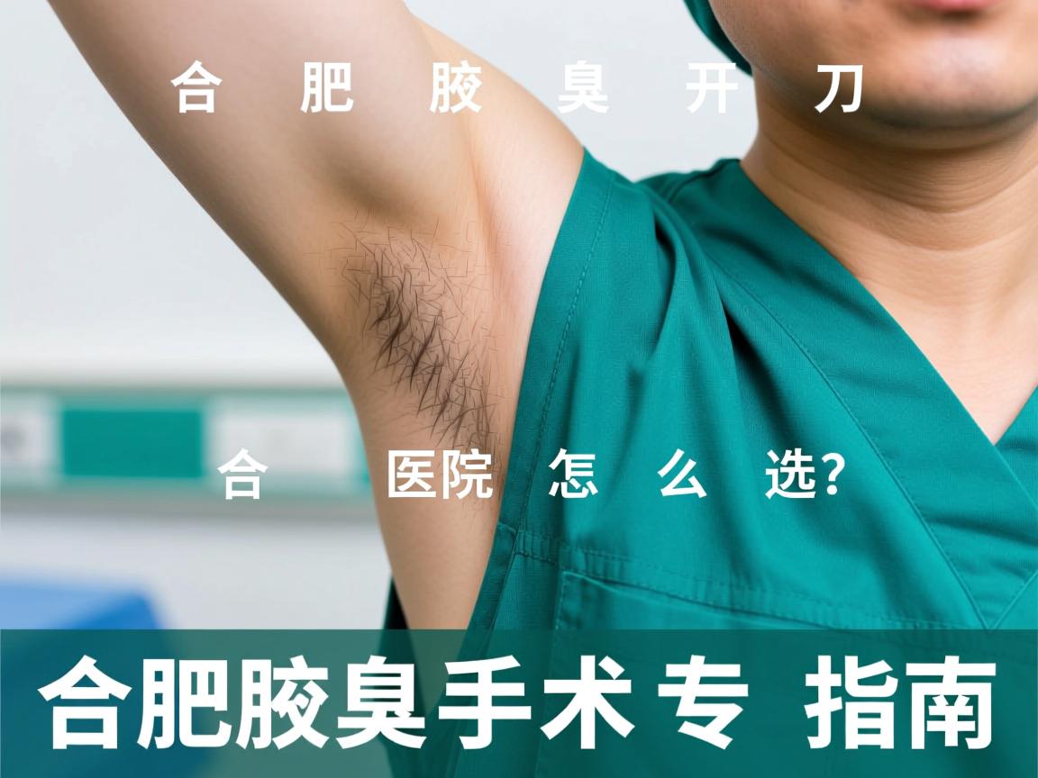 在合肥腋臭开刀医院怎么选？合肥腋臭手术专业指南